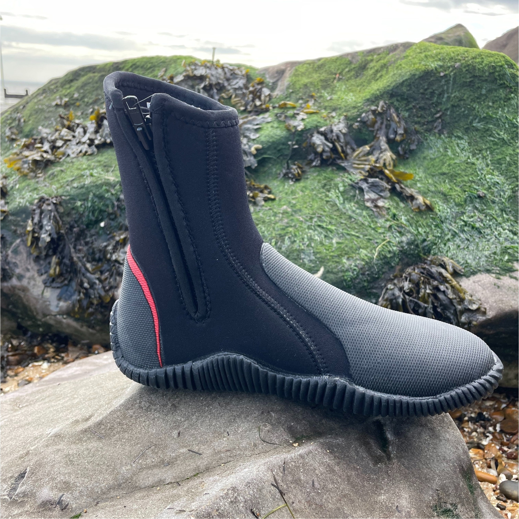 2026 Nava Performance 5mm Neoprene Zipped Boots NAVABT02 - Black